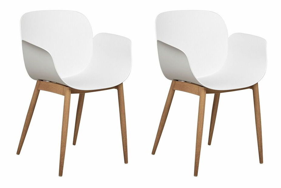 Set 2 ks jedálenských stoličiek Abila (biela)