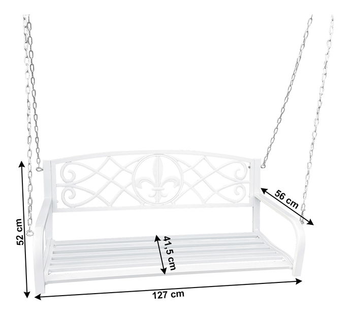 Kerti hinta Abey (fehér)