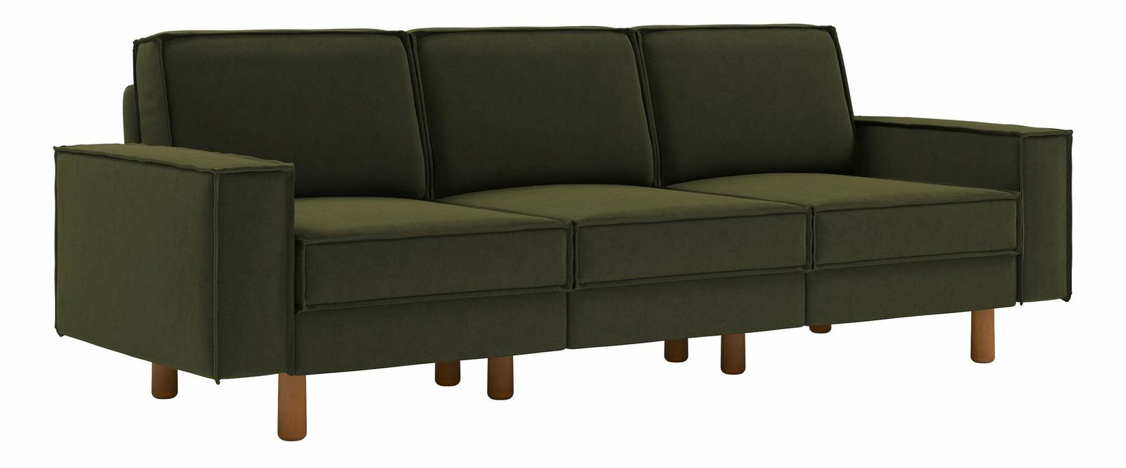 Pohovka trojsedačka Spary E (petrolejová + orech)