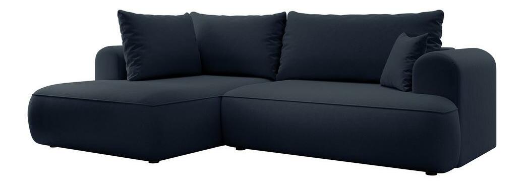 Kutna garnitura Olivo II (L) (plava + crna)