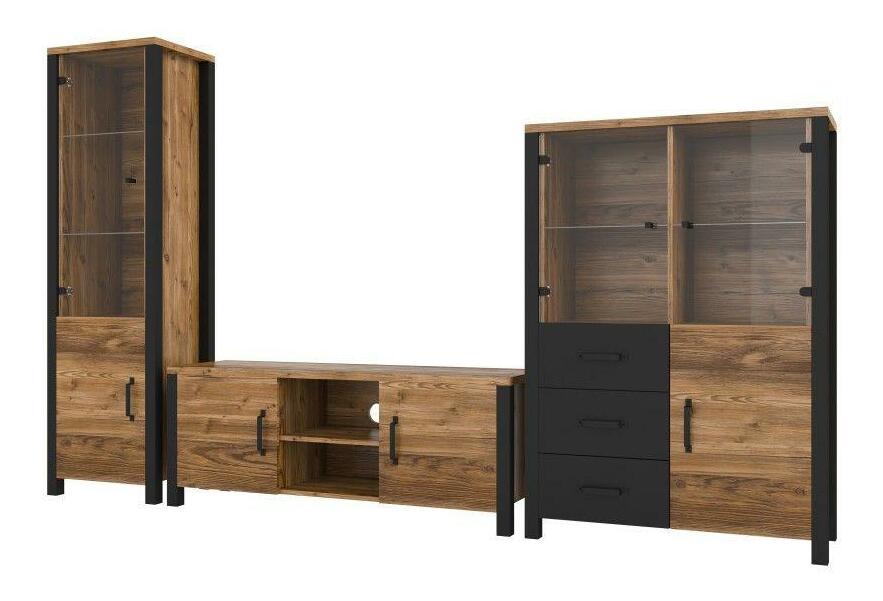 Masă TV/Dulap Olan (appenzeller + Negru)