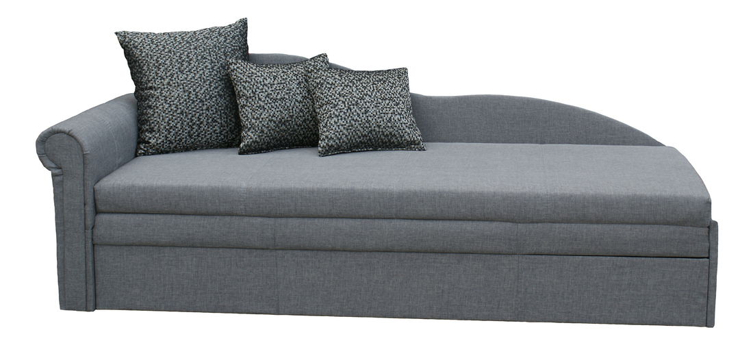 Pohovka trojsedačka BRW Roma 2 sivá (L)