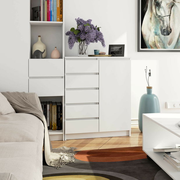 Komód Kirmair (fehér)