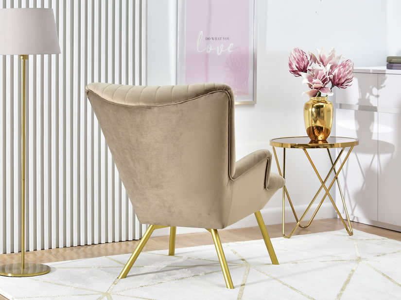 Relaxačné kreslo Lanzaris (zlatá)