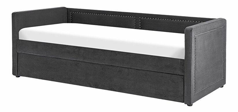 Jednostruki krevet 200 x 90 cm Mimza (siva)
