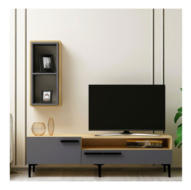 Obývacia stena Sepada 2 (dub + antracit) 