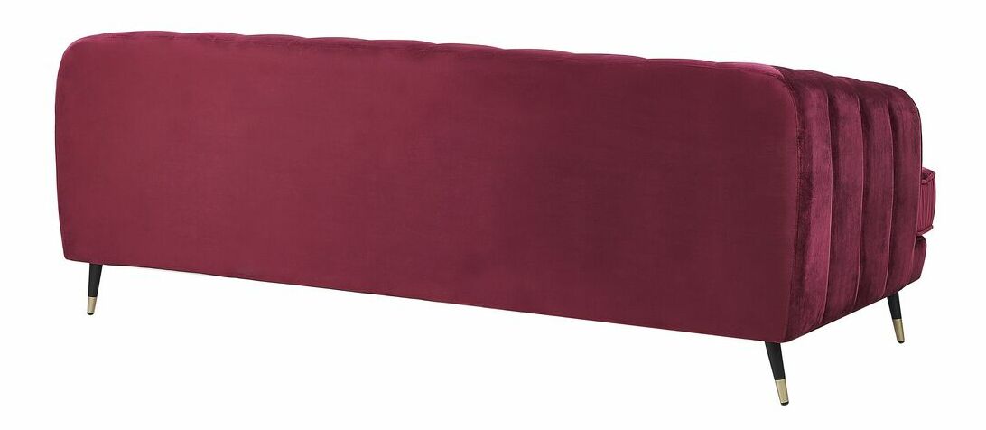 Canapea trei locuri SALETA (roșu închis)