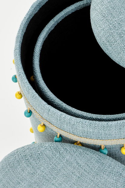 Set 2 ks. taburetiek Garanno (svetlomodrá)