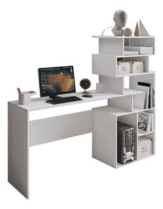 Masă PC Moxel (Alb)