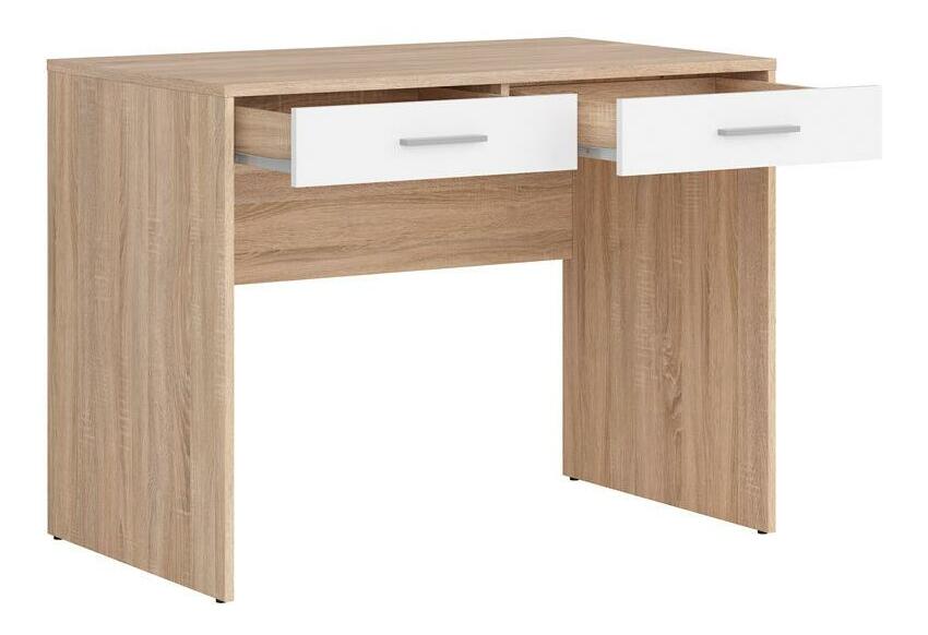 Masă de scris Nepo Plus 2 (stejar sonoma + alb) 