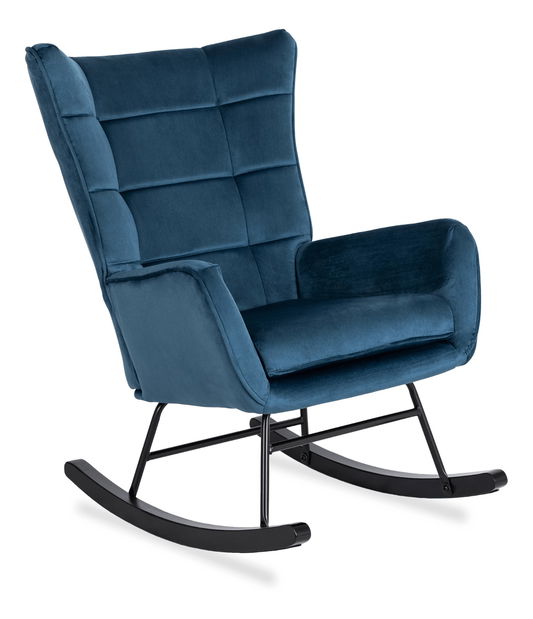 Fotelja za ljuljanje Jasusas (tamnoplava) 