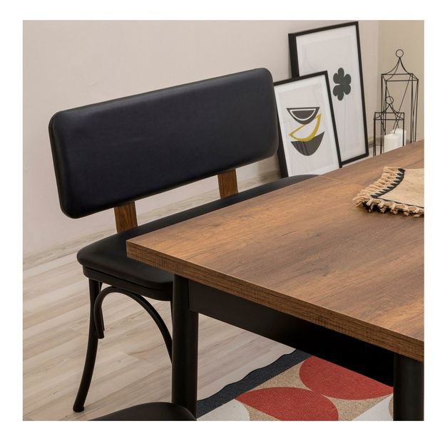 Jedálenský set Duvasa 17 (čierna) (pre 4 osoby)