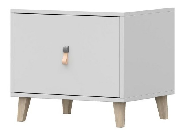 Nočný stolík Figu (biela)