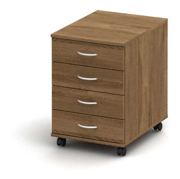 Dulap pe roți Asista AS 015 bardolino închis