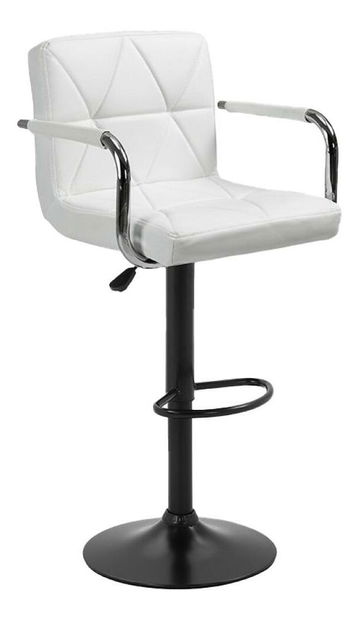 Bárszék Fibie (öko-bőr fehér + fekete) *bazár