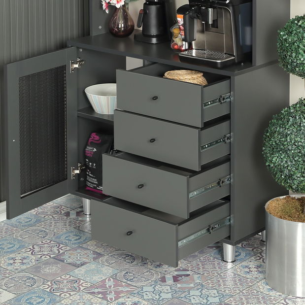 Bufet Grandene (antracit)