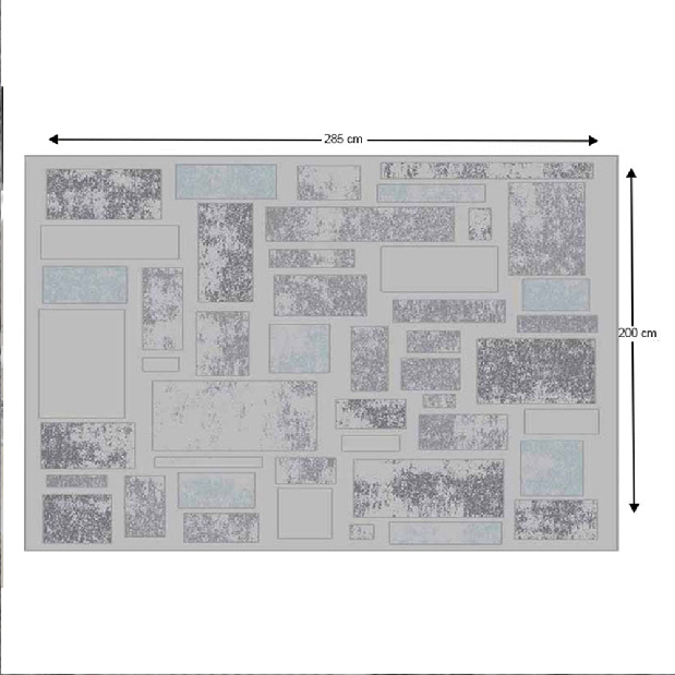 Koberec 200x285 cm Heally (viacfarebné)