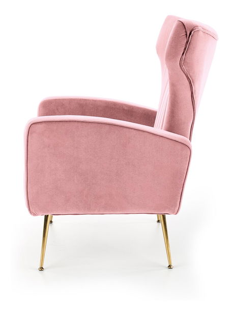 Kreslo ušiak Varelo (ružová)