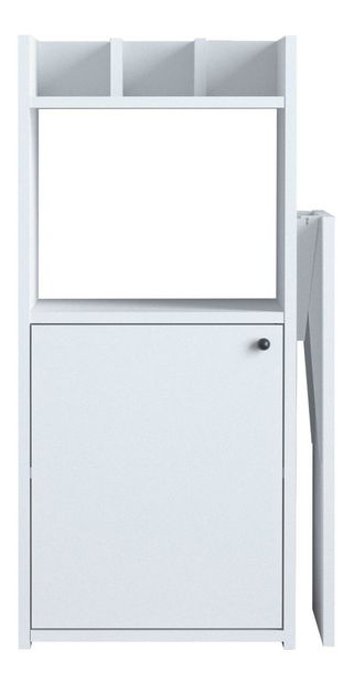 PC stolík Aliex 10 (biela + čierna)