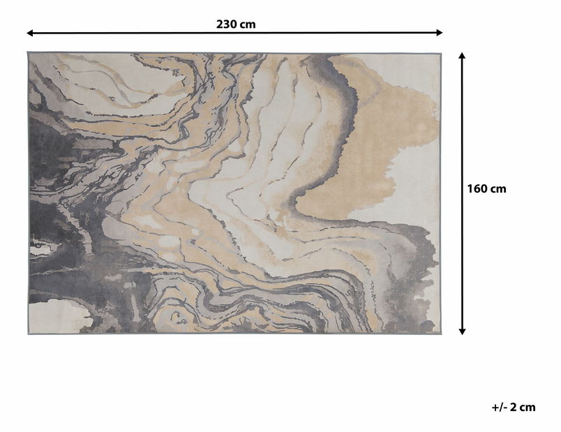 Covor 230 cm Canton (bej nisipiu)