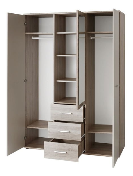 Šatníková skriňa Emio Typ 01 3D Zelená