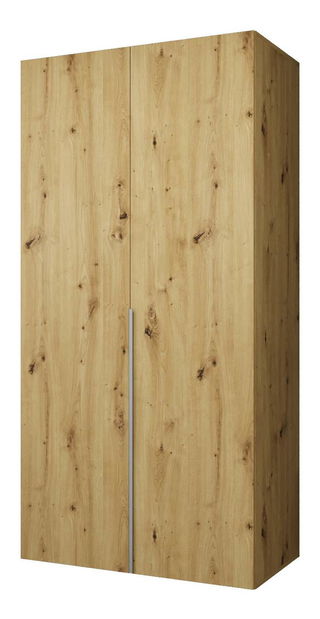 Dulap de haine 100 cm Alice 1 (Stejar artisan + Cașmir)