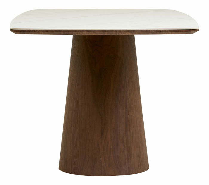 Jedálenský stôl Nealina 3 (biela + tmavohnedá)