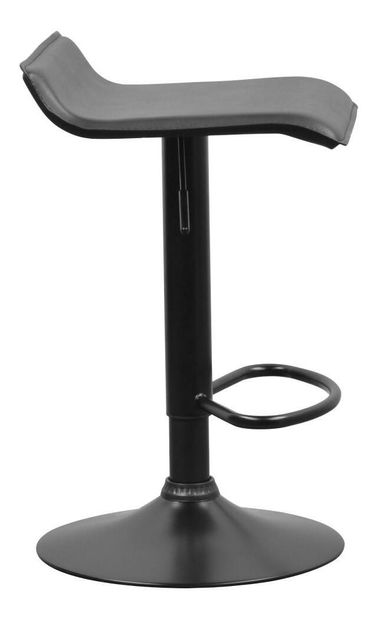 Barová stolička Baily (čierna ekokoža)