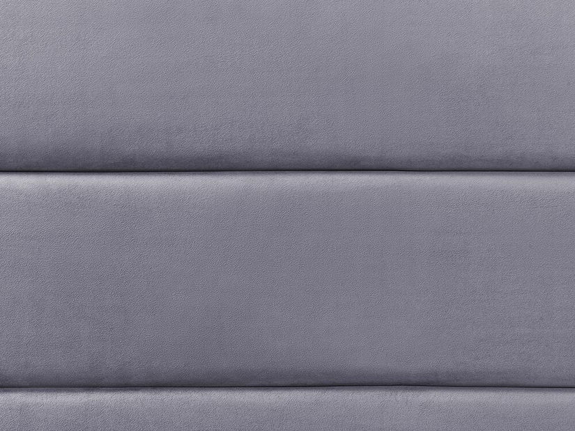 Pat matrimonial 140 cm Ruthine (gri) (cu somieră și sp. depozitare)