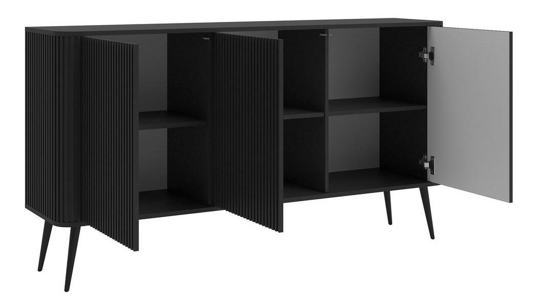 Szekrény Oglio O4 (fekete)