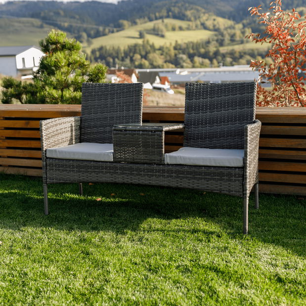 Vrtni dvosjed Lallea (siva)