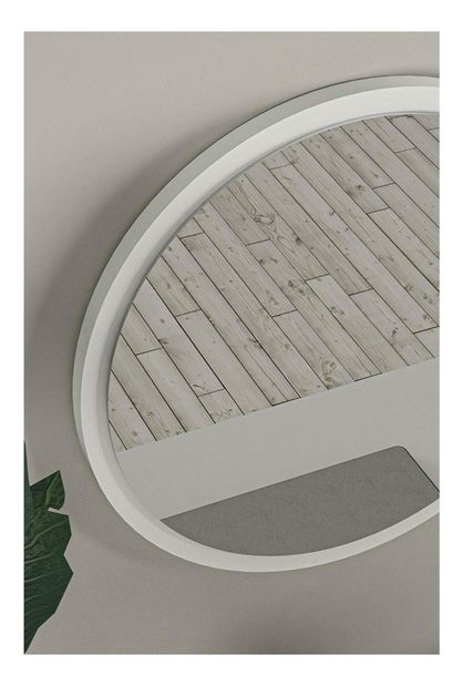 Dekoratívne zrkadlo Kelalo (biela) 