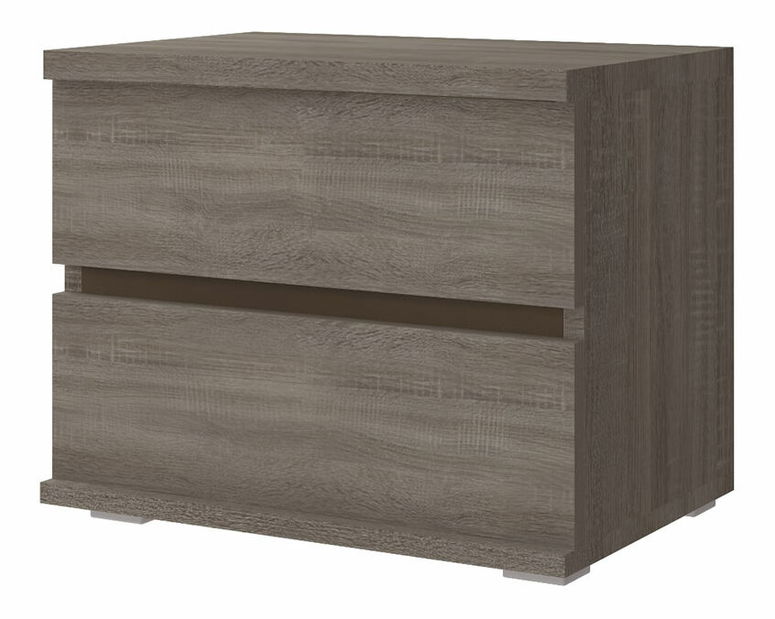 Nočný stolík Leoran (dub sonoma truflový + dub bahenný) *výpredaj