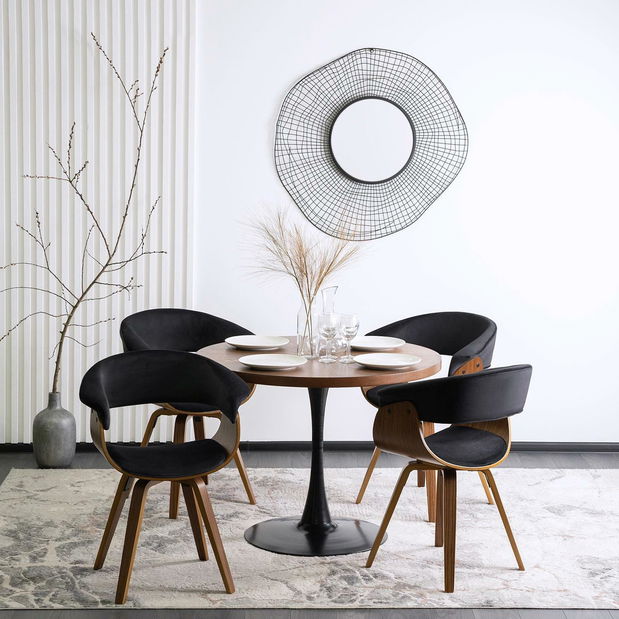 Blagovaonska stolica Ofrecer 2 (crna) 