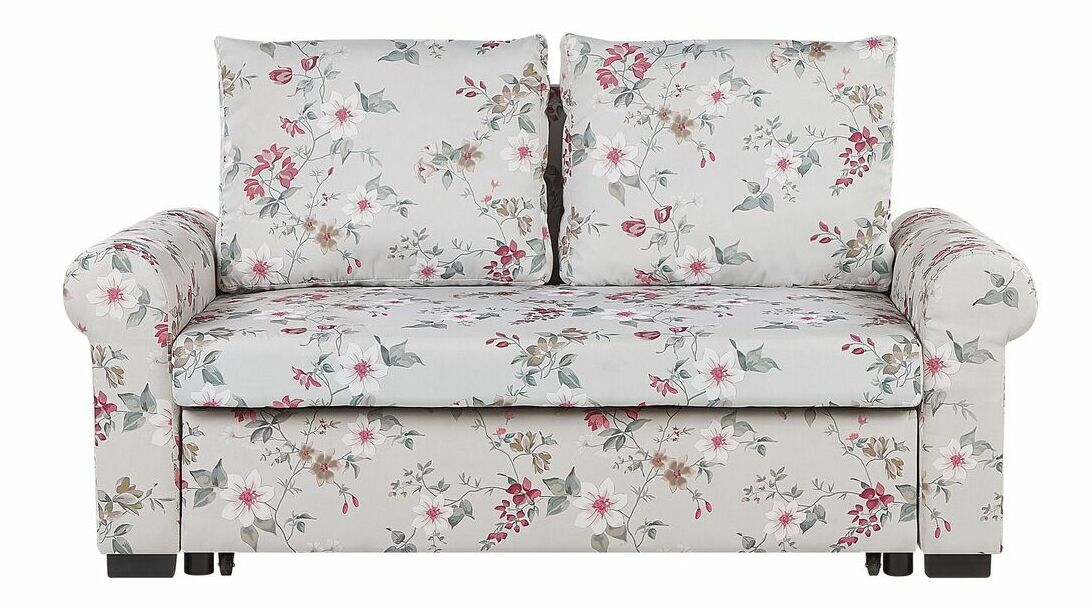 Dvosjed SALADA (svijetlo siva + cvjetni uzorak)