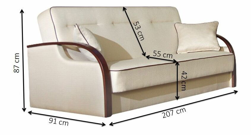 Pohovka trojsedačka Limme (sivá)