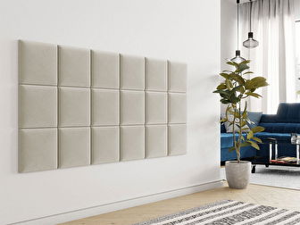 Čalúnený nástenný panel (2 ks.) Pag 30x30 (béžová) *výpredaj