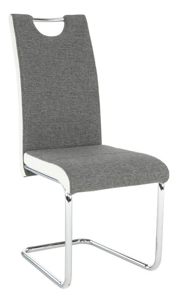 Scaun de sufragerie Ive (gri închis + alb)