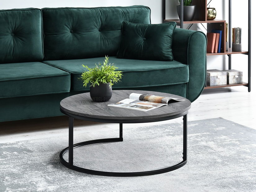 Dohányzóasztal Kolja Stolik Xl (szürke + fekete)