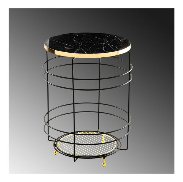 Dohányzóasztal Museli 7 (fekete) 