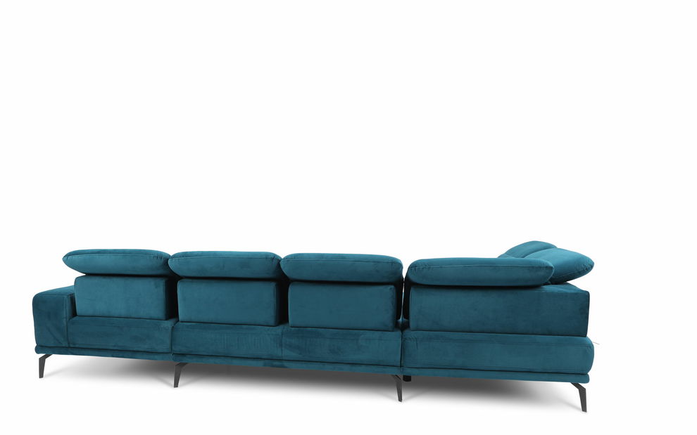 Colțar în formă de U Nicolette (negru) (S)