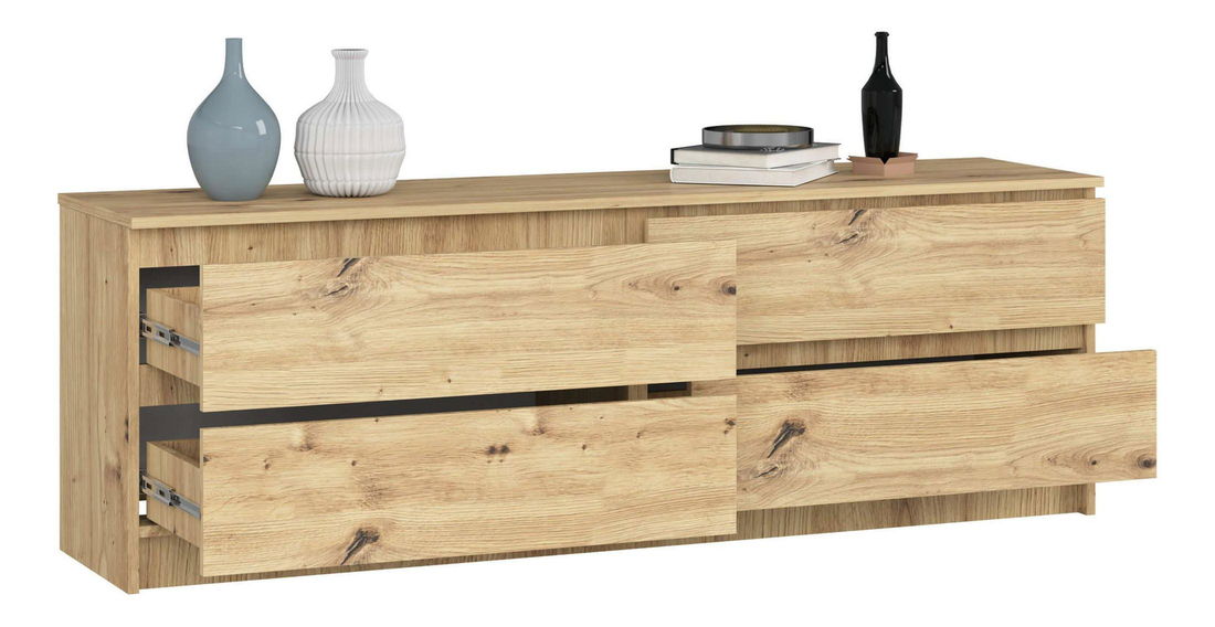 Comodă Kurtinaitis 4SZ (Stejar artisan)