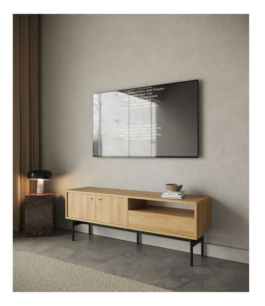 Dulap TV Oscar O4 (hikor natural + negru)