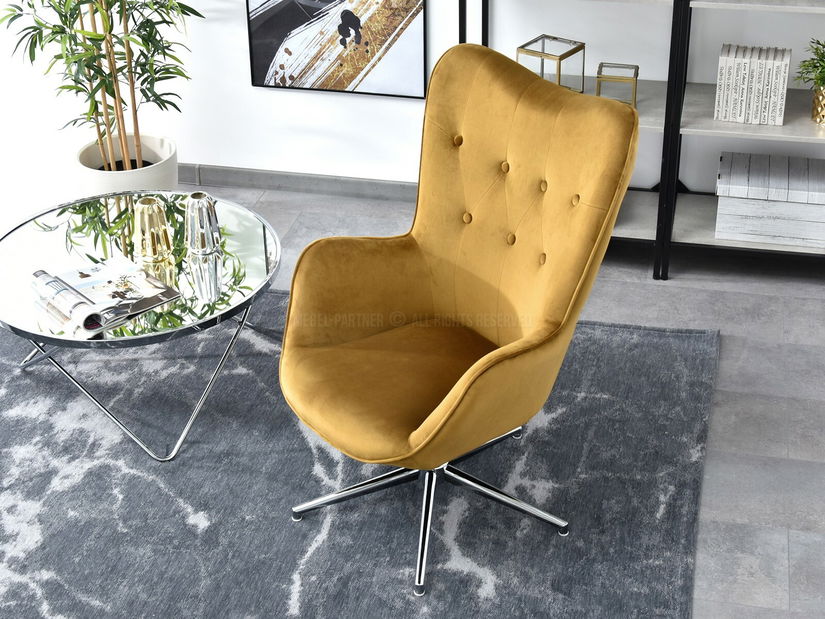 Fotel Truni (arany + króm)