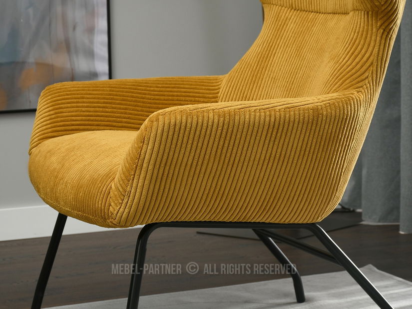 Fotelja Condor (žuta + crna)