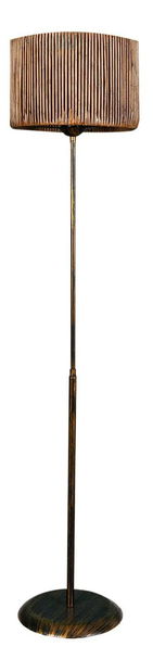 Podna svjetiljka Provenolla 1 (crna + ružičasto zlato)