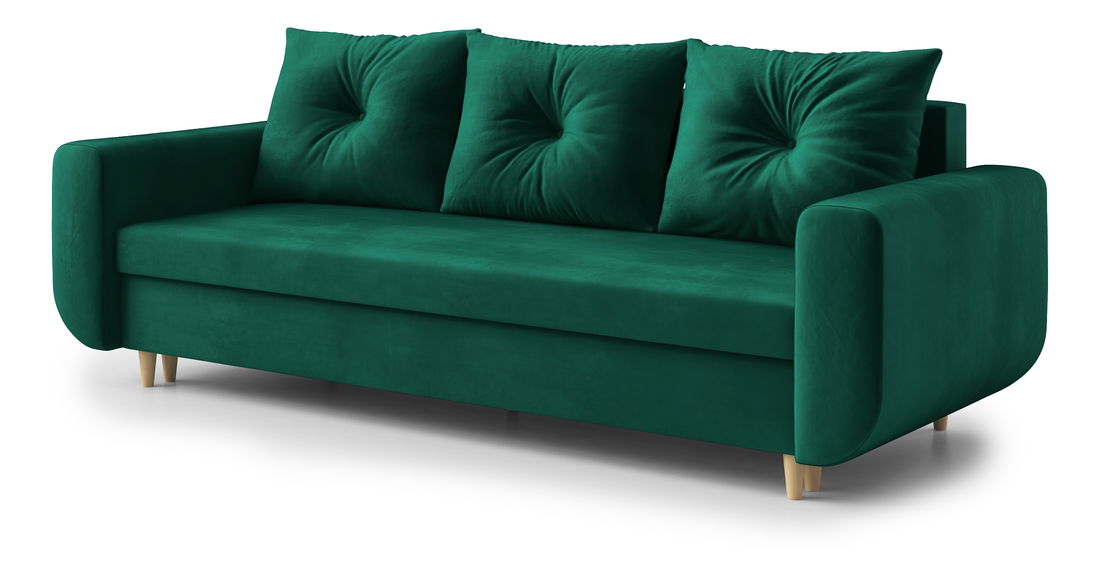 Canapea trei locuri Maugli (verde închis)