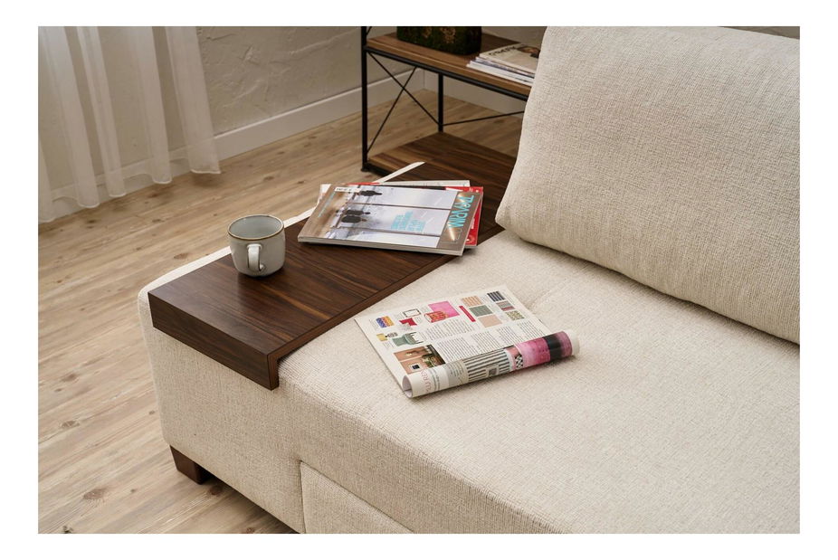 Canapea extensibilă Perenilla C (Crem + Nuc)