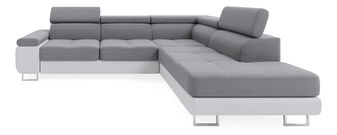 Kutna garnitura Ascend L (siva + bijela) (L)