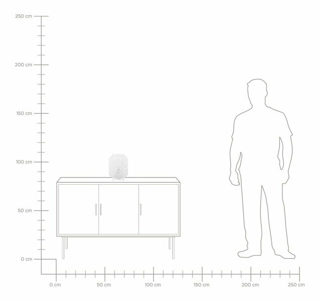 Stolná lampa Soles (krémová)